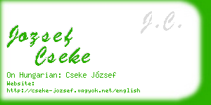 jozsef cseke business card