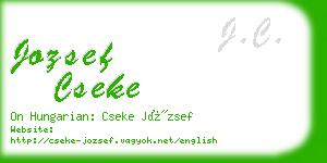 jozsef cseke business card